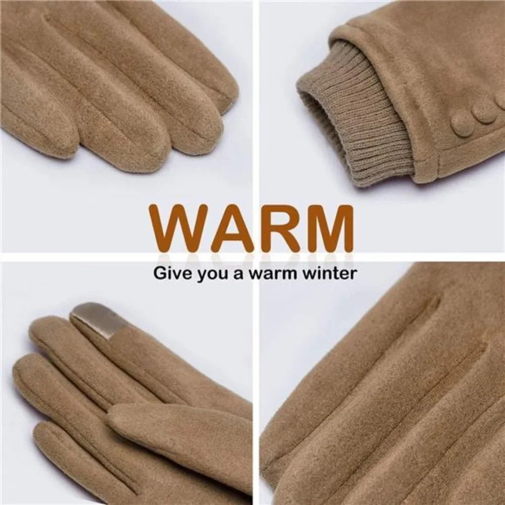 Women's Gloves Winter Touch Screen Fleece Lined Thick Warm Windproof Glo…